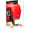 Better Display Cases Acrylic Vertical Boxing Glove Display Case with Mirror Case, Yellow Risers and Clear Base - 8" x 6" x 14" (A092/V18) view 1
