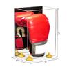 Better Display Cases Acrylic Vertical Boxing Glove Display Case with Mirror Case, Yellow Risers and Clear Base - 8" x 6" x 14" (A092/V18) view 2