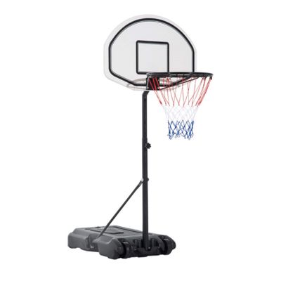 TOPPLAN US 28" x 19" Backboard Adjustable Pool Basketball Hoop System Stand Kid Poolside Swimming Water Maxium Applicable Ball Model 7# White & Black Quality Basketball Equipment for Youth Kids BB