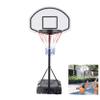 TOPPLAN US 28" x 19" Backboard Adjustable Pool Basketball Hoop System Stand Kid Poolside Swimming Water Maxium Applicable Ball Model 7# White & Black Quality Basketball Equipment for Youth Kids BB view 2