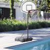 TOPPLAN US 28" x 19" Backboard Adjustable Pool Basketball Hoop System Stand Kid Poolside Swimming Water Maxium Applicable Ball Model 7# White & Black Quality Basketball Equipment for Youth Kids BB view 4