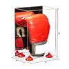 Better Display Cases Acrylic Vertical Boxing Glove Display Case with Mirror Case, Red Risers and Clear Base - 8" x 6" x 14" (A092/V18) view 2