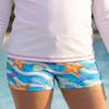City Threads Girls Swim Shorts, UPF 50+ Swim Pants for Girls, Made in USA Swimsuit Shorts (Marine Life, 14) view 2