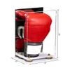 Better Display Cases Acrylic Vertical Boxing Glove Display Case with Mirror Case, Gold Risers and White Base - 8" x 6" x 14" (A092/V18) view 2