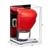 Better Display Cases Acrylic Vertical Boxing Glove Display Case with Mirror Case, Silver Risers and White Base - 8" x 6" x 14" (A092/V18) view 2