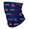 American University Navy Logo Design Neck Gaiters for Men and Women - Four Way Stretch Fabric Breathable Neck Warmer view 1