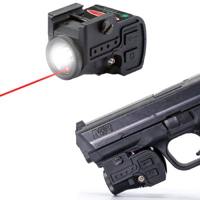 Laser Sight for Pistol, Lasercross Laser Light Combo, Airsoft Gun Lasers with Magnetic Rechargeable and Strobe Function, Bright Pistol Flashlight with Standard Picatinny Rail for Handgun and Shotguns