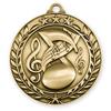 Music (Pack of 100) Gold 1st Place Medals with Neck Red White & Blue Ribbons Award WAM9 view 1