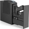 Biometric Slider Handgun Gun Safe for Nightstand, Desk, Bed Side,Truck - Auto Sliding Door Hand Gun Safe for Pistol -with Fingerprint, PIN Code, KEY Access view 1