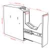 Biometric Slider Handgun Gun Safe for Nightstand, Desk, Bed Side,Truck - Auto Sliding Door Hand Gun Safe for Pistol -with Fingerprint, PIN Code, KEY Access view 4