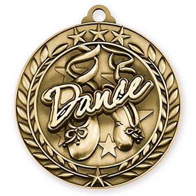 Dance (Pack of 100) Gold 1st Place Medals with Neck Red White & Blue Ribbons Award WAM9