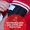 G-Form Youth Elite Speed Batter's Baseball Elbow Guard - Elbow Pad with Adjustable Straps - Gray, Youth O/S view 3