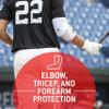 G-Form Elite 2 Batter's Baseball Elbow Guard - Elbow Pads - Forearm Guards - White, Youth view 4