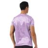 iiniim Men's Shiny Satin Classic fit Fit V-Neck T-Shirt Ice Silky Pajamas Tops Undershirt Purple Large view 3
