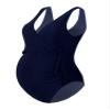 Alvivi Womens Maternity Bikini Swimsuits One Piece V Neck Pregnancy Swimwear Monokini Tie Front Bowknot Bathing Suit Navy Blue S view 1