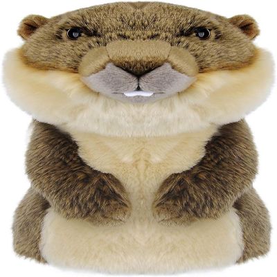 Profey Funny Golf Club Head Covers - Groundhog & Gopher Plush Animal Driver Headcover for 460cc Clubs - Protective Golf Club Covers for Men, Women & Kids