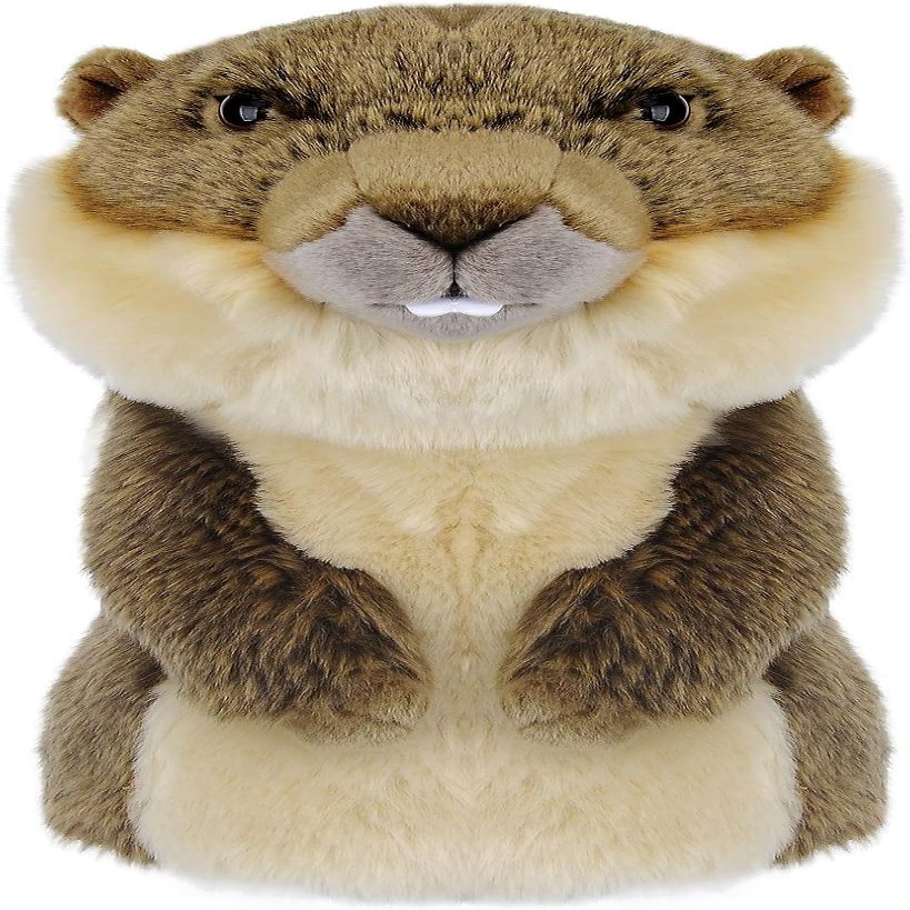 Profey Funny Golf Club Head Covers - Groundhog & Gopher Plush Animal Driver Headcover for 460cc Clubs - Protective Golf Club Covers for Men, Women & Kids