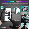 BEACE Cycling Gloves for Women - Colorful Night Glow, Touch Screen Compatible - Full Finger Road & Mountain Bike Gloves with Anti-Slip Silicone Palm (Silver, XL) view 4