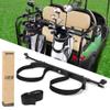 10L0L No Drilling Golf Cart Bag Holder, Universal Adjustable Rear Seat Bag Attachment for 2+2 Seater with 1 Square Metal Frame (Not for Plastic), Stainless Steel Bracket, Fits Yamaha,EZGO, Club Car view 1