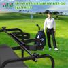 10L0L No Drilling Golf Cart Bag Holder, Universal Adjustable Rear Seat Bag Attachment for 2+2 Seater with 1 Square Metal Frame (Not for Plastic), Stainless Steel Bracket, Fits Yamaha,EZGO, Club Car view 2