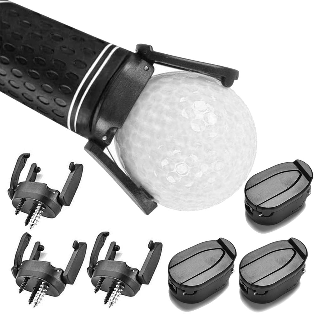 FINGER TEN Golf Ball Retriever for Putter Piker Upper 2/4/6/8/10 Pack Suction Cup Ball Grabber Tool with Screws Foldable Mini Ball Retrievers for Men Women Golfer(6 Pack