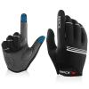 BEACE Cycling Gloves Bike Gloves Biking Gloves for Women(Colorful Night Glow) with Touch Screen-Workout Gloves Full Finger Road Gloves Mountain Bike Gloves Anti-Slip Silicone Palm (Silver, M) view 1