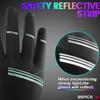 BEACE Cycling Gloves Bike Gloves Biking Gloves for Women(Colorful Night Glow) with Touch Screen-Workout Gloves Full Finger Road Gloves Mountain Bike Gloves Anti-Slip Silicone Palm (Silver, M) view 2