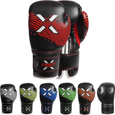 FightX Kids Boxing Gloves for 3-8 Years 4 6 Oz Training MMA Boys Girls Kickboxing Punching Gloves for Training, Punching Bag, Muay Thai, MMA (Red, 4oz)
