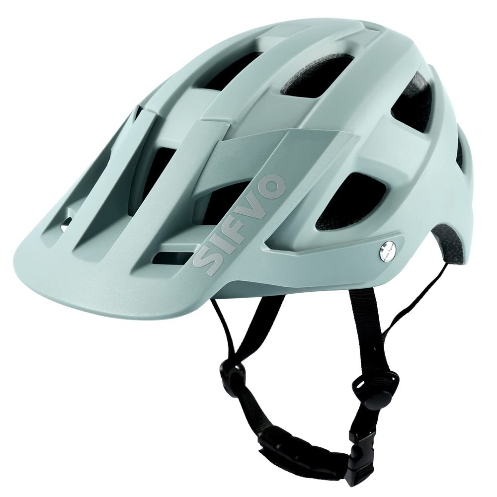 Bike Helmet, SIFVO Bike Helmets for Men and Women, Mountain Bike Helmet with Visor Helmets for Adults to Youth Bicycle Helmet Road Bike Helmet Safe and Comfortable 54-62cmM/L