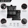 Golf Pouch Bag Tee Pouch Multi Pocket Clip Zipper Hook to Bag 2 Pack with 5 Pcs Cup Tees Value Set Nylon Valuables Holder for Men Women (2 Pack-Black&Blue) view 2