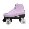 Chiximaxu Womens Quad Roller Skates Outdoor Indoor Beginner Skating Shoes for Youth and Adults Purple 36 view 3
