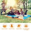 Beach Blanket Sand Proof, Extra Large Beach Mat Outdoor Picnic Blanket 84" x 79" for 5-7 Adults, Waterproof Foldable Picnic Mat with Portable Bag and 4 Stakes for Beach Travel Camping Hiking Fishing view 3