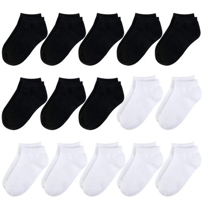 BOOPH Kids Socks for Boys Girls Low Cut Athletic Ankle Socks 6-8 Years Multi03