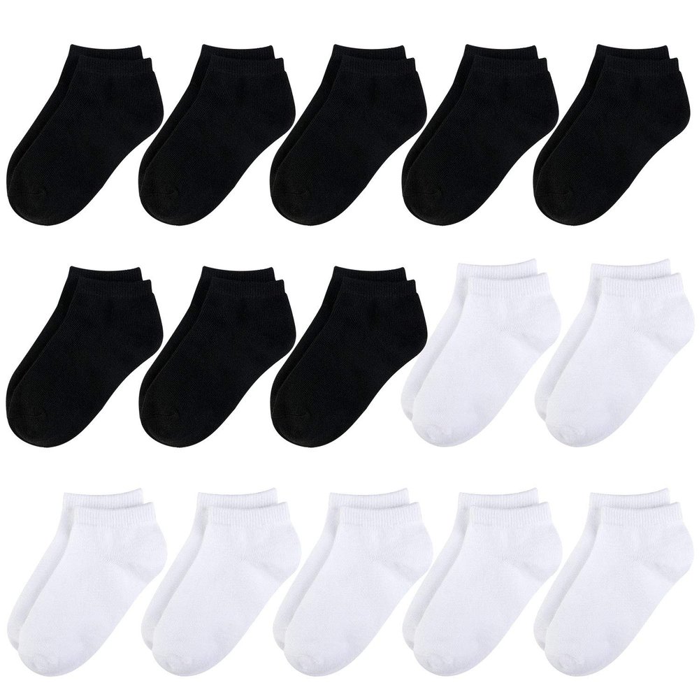 BOOPH Kids Socks for Boys Girls Low Cut Athletic Ankle Socks 6-8 Years Multi03