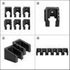 Adoreal ABS 6 Standard Double Stack Mag Rack Wall Mount, Wall Magazine Display, Detachable Wall Mags Storage Organization System, Precision Fit Glock 17, 19, 26, 31, 32, 33, 34 Mags view 2