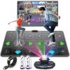 FWFX Exercise Mat for Home Workouts - Interactive Dance Game Mat Connects to TV, 2-Player Kids Party Interactive Games, Active Sports & Yoga Mat for Adults & Family Fitness, Fun (Gray) view 1