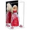 Better Display Cases Acrylic Versatile Display Case with Mirror Case, Pink Risers and Clear Base - 8" x 6" x 14" (A092/V18) view 1