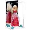 Better Display Cases Acrylic Versatile Display Case with Mirror Case, Light Blue Risers and Clear Base - 8" x 6" x 14" (A092/V18) view 1