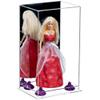 Better Display Cases Acrylic Versatile Display Case with Mirror Case, Purple Risers and Clear Base - 8" x 6" x 14" (A092/V18) view 1