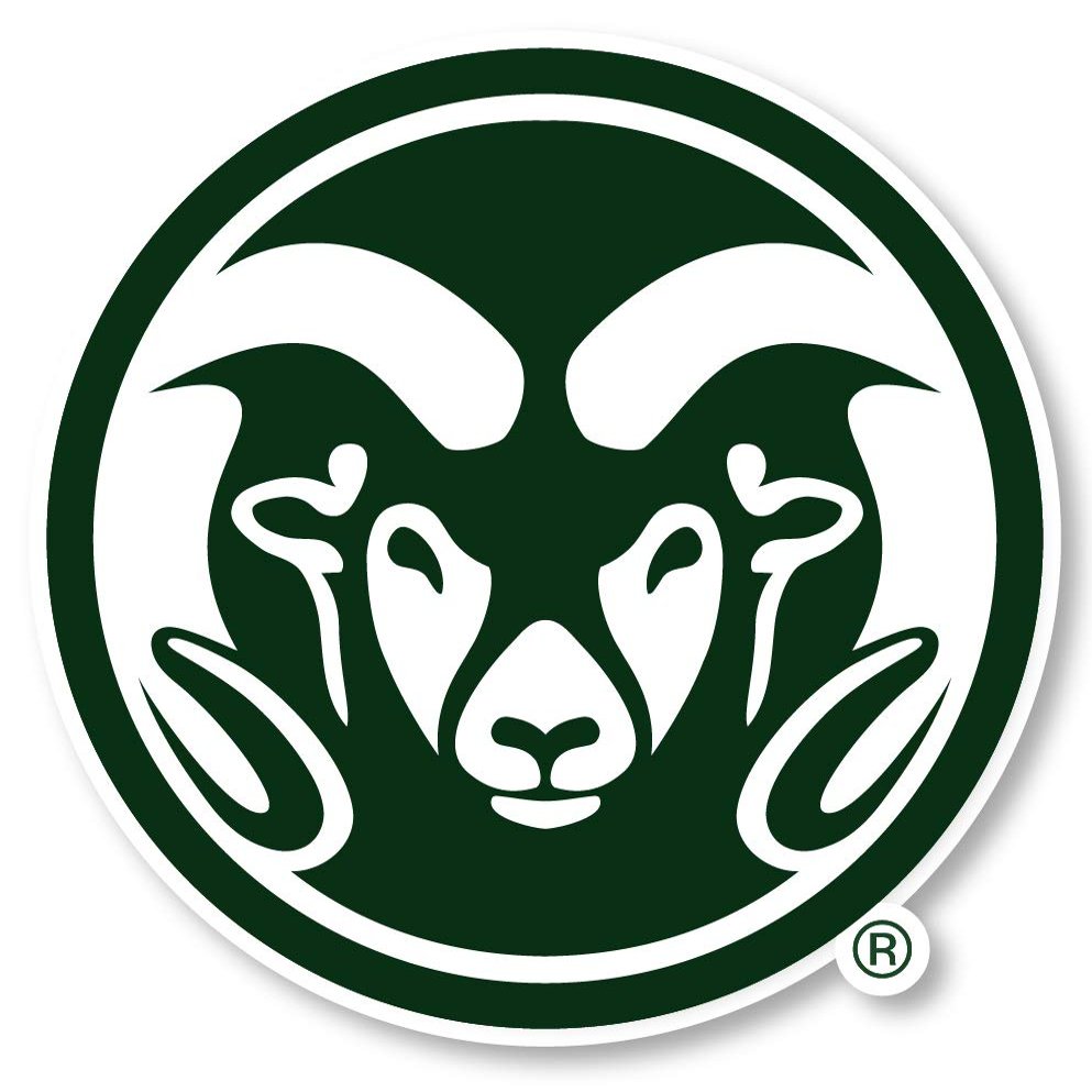 Colorado State Rams 12 Inch Vinyl Mascot Decal Sticker Officially Licensed Collegiate Product