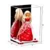 Better Display Cases Acrylic Versatile Display Case with Mirror Case, Red Risers and White Base - 8" x 6" x 14" (A092/V18) view 2