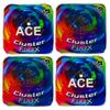 CornholeAce Cluster Flux | Rainbow (Set of 4 Bags) | ACE Pro Stamped | Cluster Pad Technology | Dual Sided Slick Stick All Weather | Professional Cornhole Bags view 2