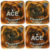 CornholeAce Cluster Flux | Orange (Set of 4 Bags) | ACE Pro Stamped | Cluster Pad Technology | Dual Sided Slick Stick All Weather | Professional Cornhole Bags view 2