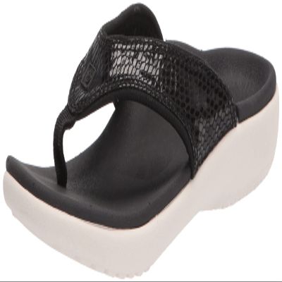 Spenco Women's Yumi Gecko Sandal, Black,7