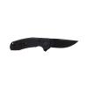 SOG TAC XR Professional Folding Knife | 3.4" D2 Tool Steel Blade & Ultra-Grip G10 Handle | Single-Handed Ambidextrous Use, Blackout view 3