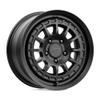17x8 KMC KM719 Canyon Satin Black Wheel 5x4.5 (35mm) view 1