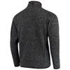 Antigua Men's Heather Black Green Bay Packers Fortune Quarter-Zip Pullover Jacket view 3