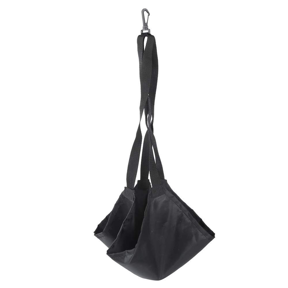 Swim Belt Swimming Strength Training Belt with Swim Parachute Swim Harness Belt with Mesh Pocket(Black)