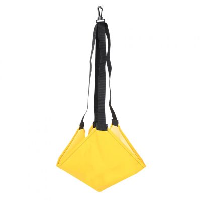 Swim Belt Swimming Strength Training Belt with Swim Parachute Swim Harness Belt with Mesh Pocket(Yellow)