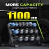 YOLEO 1100LBS Dumbbell Rack- Adjustable 3 Tier Weight Rack for Home Gym, Heavy Duty Weight Storage Organizer Dumbbell Storage Stand Holder(Rack Only) view 2